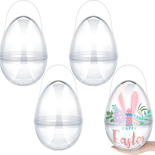 Jumbo Easter Eggs 10” w/ Handle 4/8 Pack