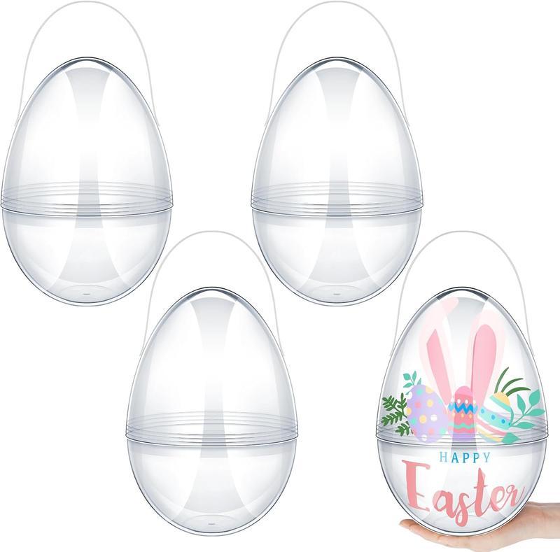 Jumbo Easter Eggs 10” w/ Handle 4/8 Pack
