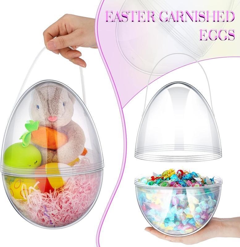 Jumbo Easter Eggs 10” w/ Handle 4/8 Pack